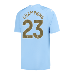 CHAMPIONS #23 Manchester City Home Authentic Jersey 2023/24