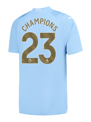 CHAMPIONS #23 Manchester City Home Authentic Jersey 2023/24