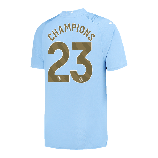 CHAMPIONS #23 Manchester City Home Authentic Jersey 2023/24