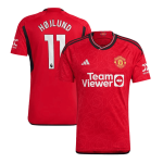 H?JLUND #11 Manchester United Home Soccer Jersey 2023/24