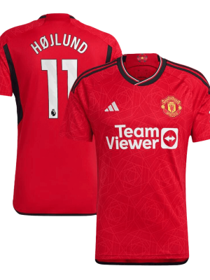 H?JLUND #11 Manchester United Home Soccer Jersey 2023/24