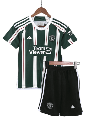 Manchester United Away Kids Jerseys Kit 2023/24