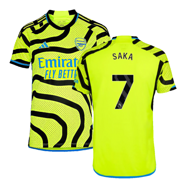 SAKA #7 Arsenal Away Soccer Jersey 2023/24