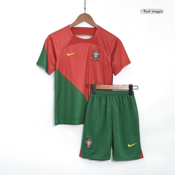 RONALDO #7 Portugal Home Kids Jerseys Kit 2022/23