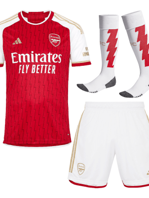 Arsenal Home Kids Soccer Jerseys Full Kit 2023/24