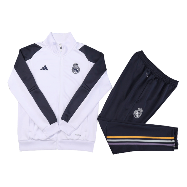 Real Madrid Jacket Tracksuit 2023/24 Kids White