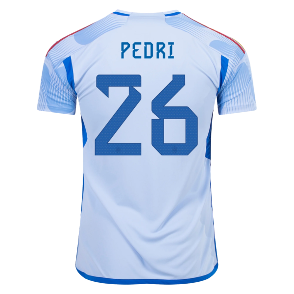 PEDRI #26 Spain Away Jersey World Cup 2022