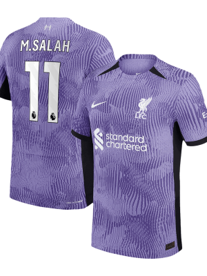 M.SALAH #11 Liverpool Third Away Authentic Soccer Jersey 2023/24