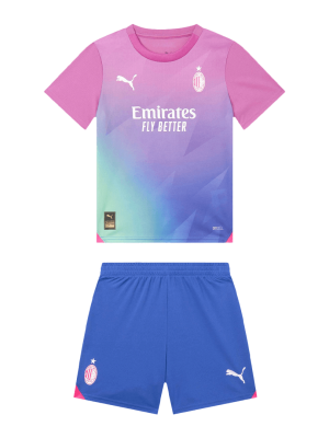 AC Milan Third Away Kids Soccer Jerseys Kit 2023/24