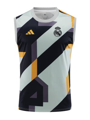 Real Madrid Pre-Match Sleeveless Top 2023/24 Gray&Black