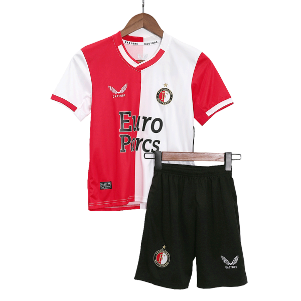 Feyenoord Home Kids Soccer Jerseys Kit 2023/24