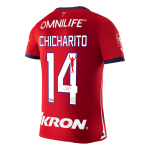 Sign CHICHARITO #14 Chivas Home Soccer Jersey 2023/24