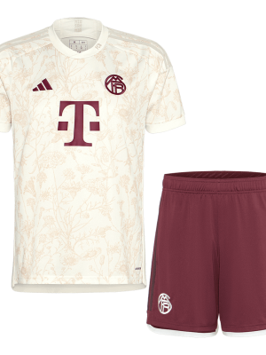 Bayern Munich Third Away Kids Soccer Jerseys Kit 2023/24