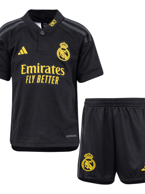 Real Madrid Third Away Kids Soccer Jerseys Kit 2023/24