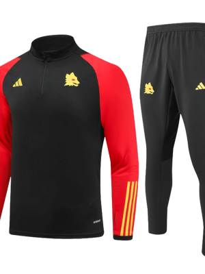 Roma 1/4 Zip Tracksuit 2023/24 Black