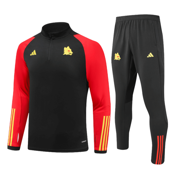 Roma 1/4 Zip Tracksuit 2023/24 Black