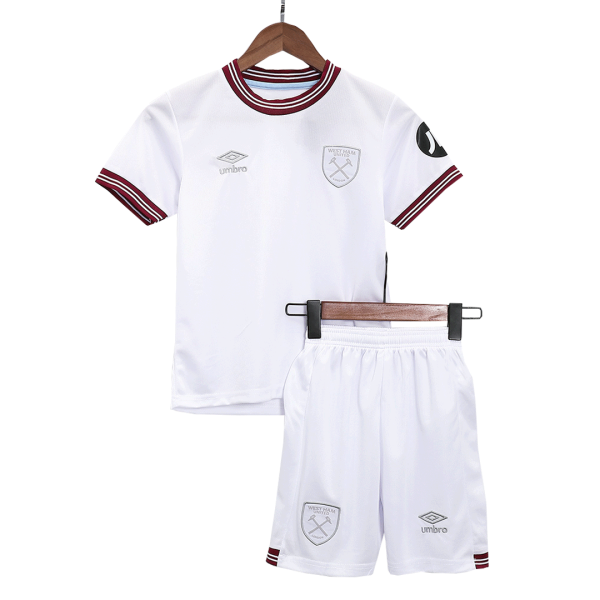 West Ham United Away Kids Soccer Jerseys Kit 2023/24