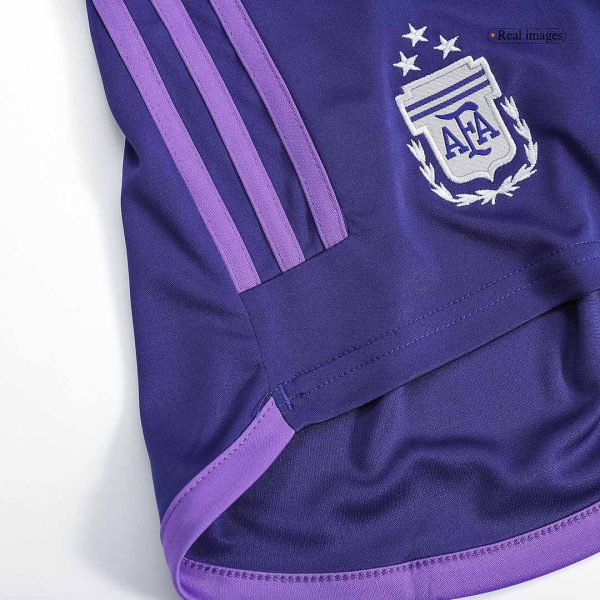 Argentina Away Soccer Shorts 2022 - Three Stars