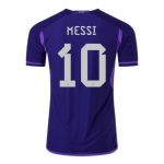 New Messi #10 Argentina Away World Cup 2022 Champion Authentic Jersey