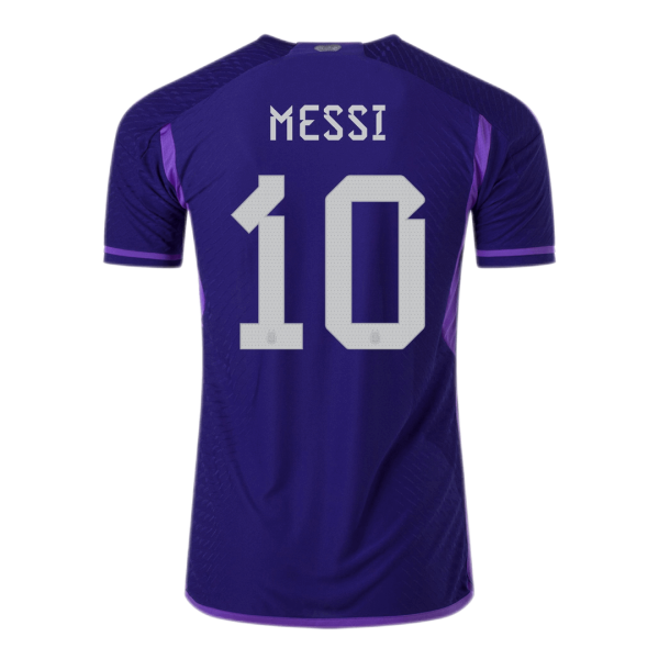 New Messi #10 Argentina Away World Cup 2022 Champion Authentic Jersey