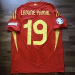 Spain Home #19 LAMINE YAMAL Soccer Jersey 2024 2025